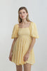 Robe BABYDOLL Vichy Jaune