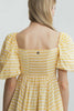 Robe BABYDOLL Vichy Jaune