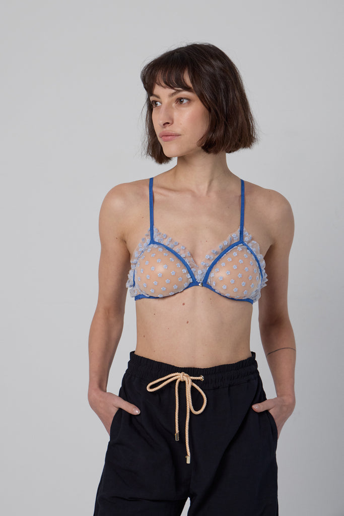 Bralette CARLA Marguerite Bleu