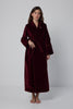 Robe de chambre DIANE Velours Bordeaux