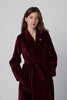 Robe de chambre DIANE Velours Bordeaux