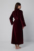 Robe de chambre DIANE Velours Bordeaux