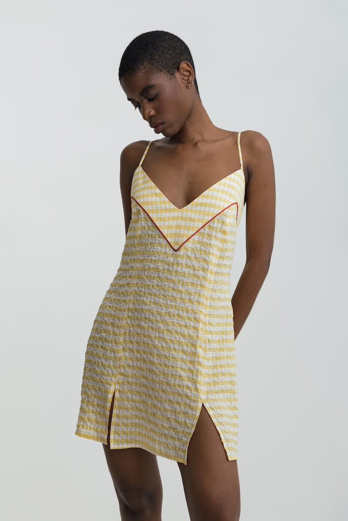 Robe BEVERLY Vichy Jaune