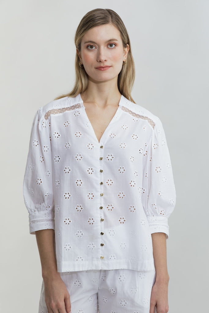 Top CELINE Broderie Anglaise